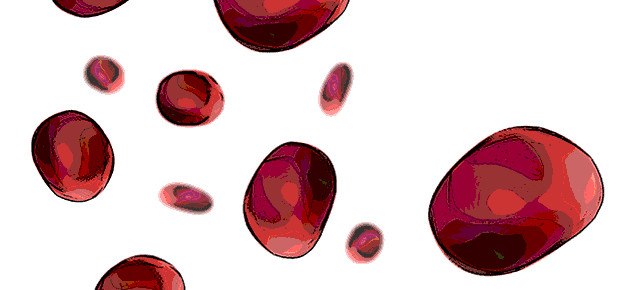 hand-drawn red blood cells
