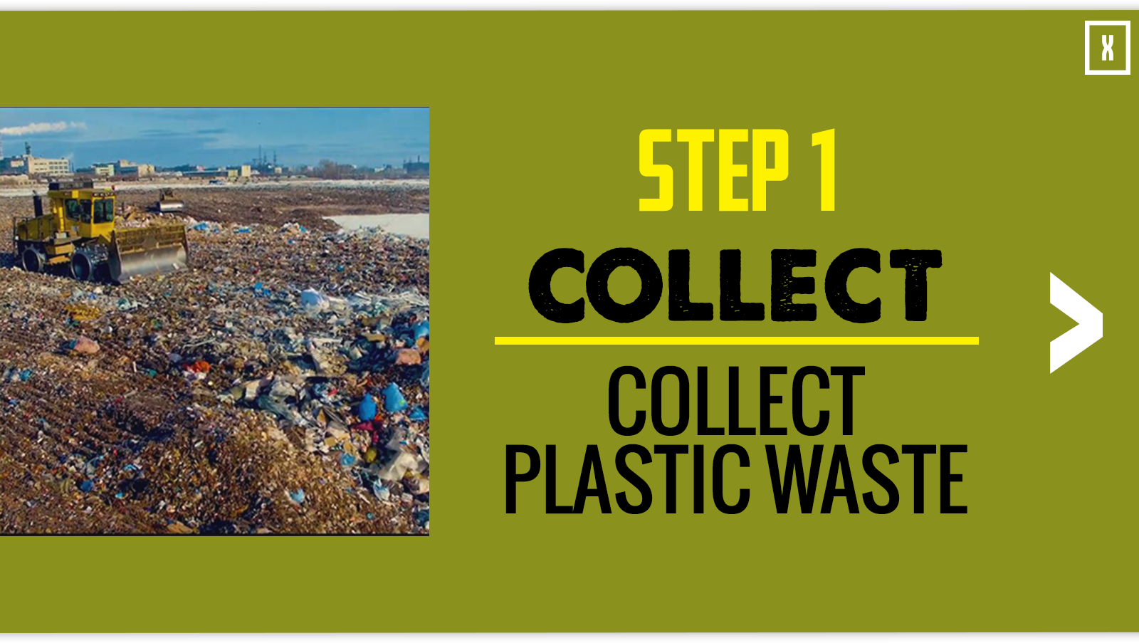 Step 1: Collect plastic waste