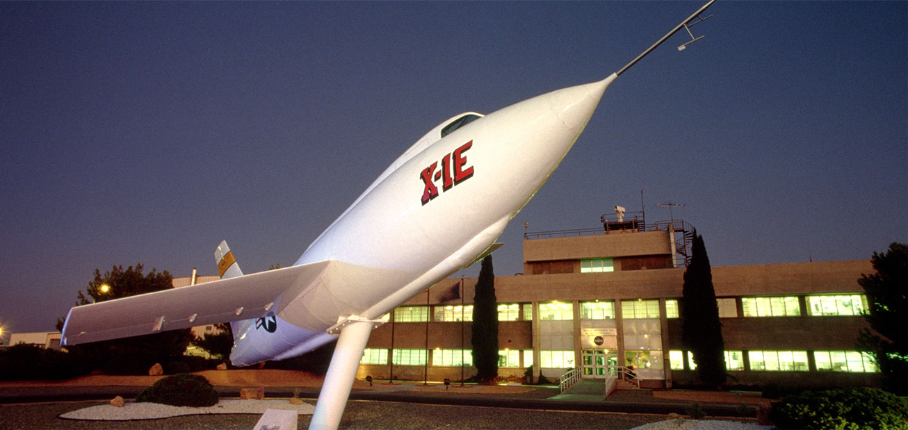 X-1E Aircraft outside the NASA Dryden Flight Research Center