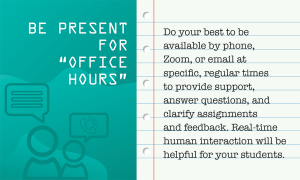 Be Present for 'Office Hours'